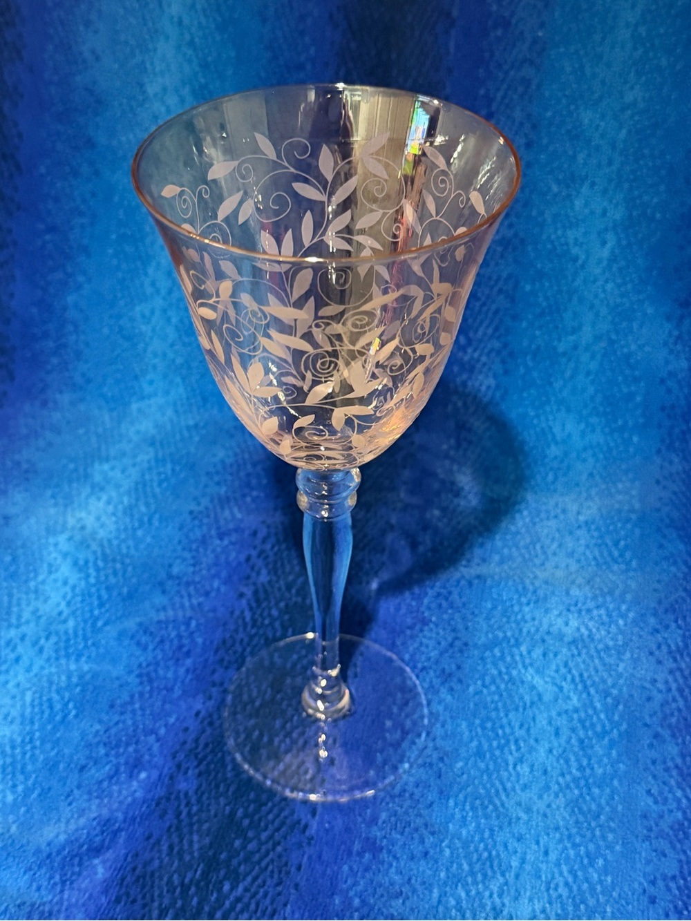 Rogaska Venetian Amber Wine Glass